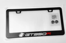 1x Reflective Cobra SVT GT350R Lincense Plate Frame Tag Cover W Screws and Caps
