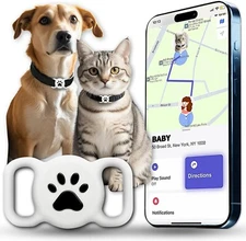 Smart Pet Tracker for Cat Dog with Collar Holder Seamless Location Tracking