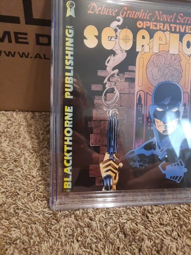 Operative Scorpio Graphic Novel Nn 1 Cgc 9.6 Blackthorne 1987 Deluxe White Pgs - Picture 5 of 6