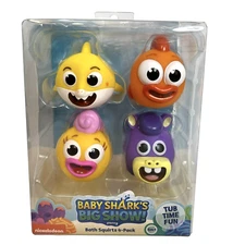 Baby Sharks Big Show Bathtub Toy Water Squirt Spray Fish Spout Tub Kid Bath