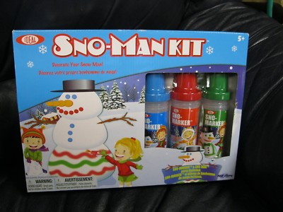 Sno-Man Kit Snowman Sno-Marker Paint Ideal New | eBay