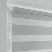 Store Enrouleur Jour Nuit "daynight" 45x180cm Gris *NEUF*