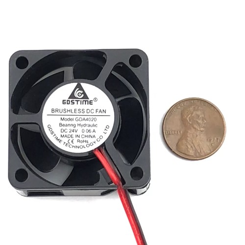 24V 40mm X 20mm New Case Fan DC Computer Cooling 2pin Sleeve Brg 4020 A32 - Afbeelding 6 van 6