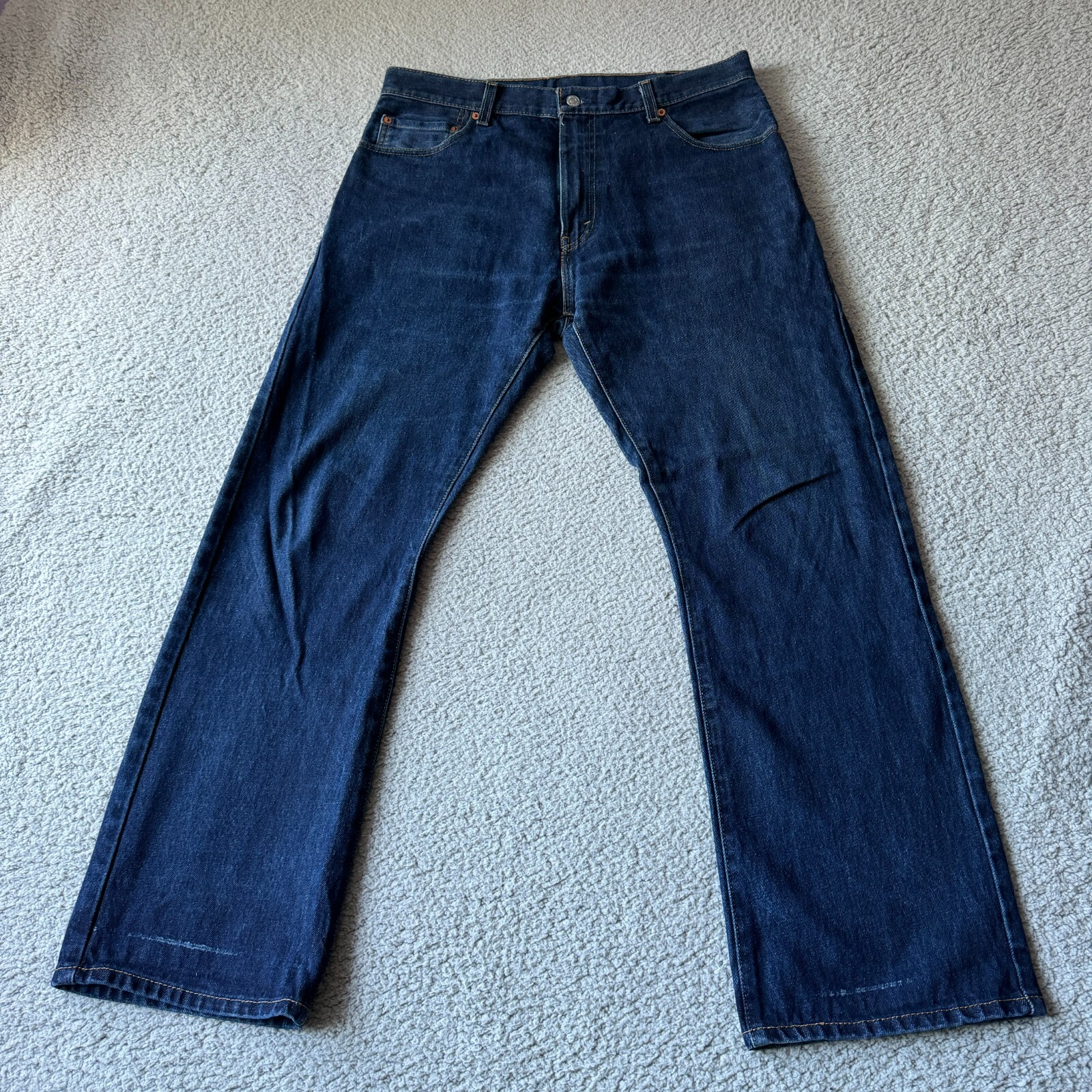 Levis Jeans Mens 36x32 Blue 517 Bootcut Western Cowboy Rodeo Dark Denim Workwear