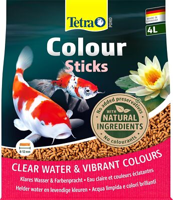 Tetra Pond Colour Sticks   Fischfutter für Teichfische, für natürliche