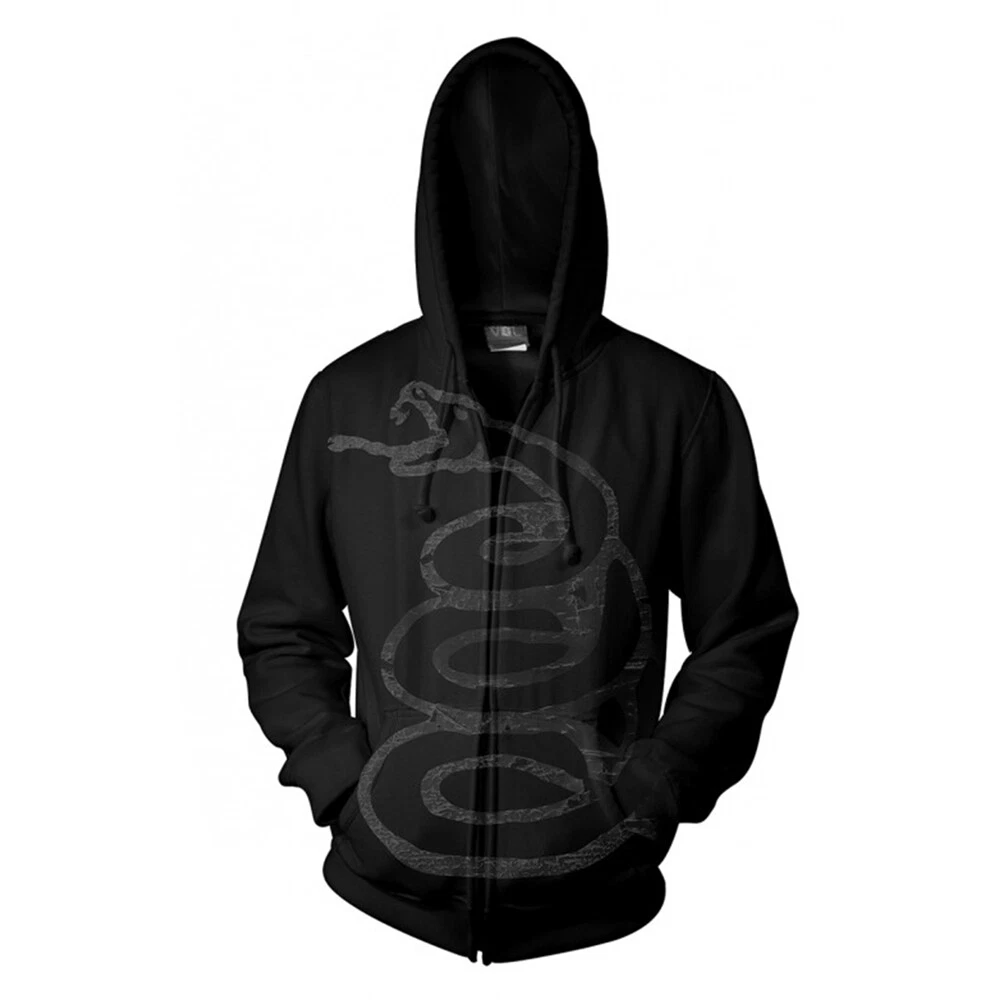 Metallica Black Album Burnished Hoodie NEW hooded sweatshirt hoody