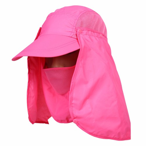 Berretto Uomo Sole con Patta Copri Viso Collo Esterno Rimovibile Protezione UV Cappello Pesca - Foto 22 di 22