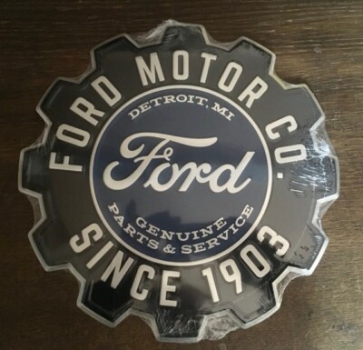 USA XXL US Schild: FORD Motor Co. since 1903 - Gear -  Durchmesser ca. 60 cm