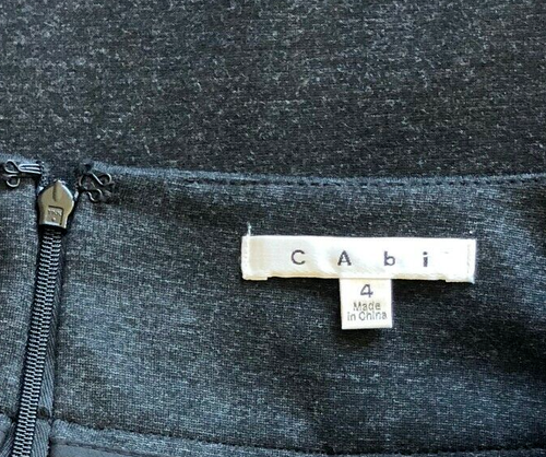 Cabi Gr. 4 dunkelgrau Miranda Bleistiftrock Ponte Strickstil #505 - Bild 5 von 7