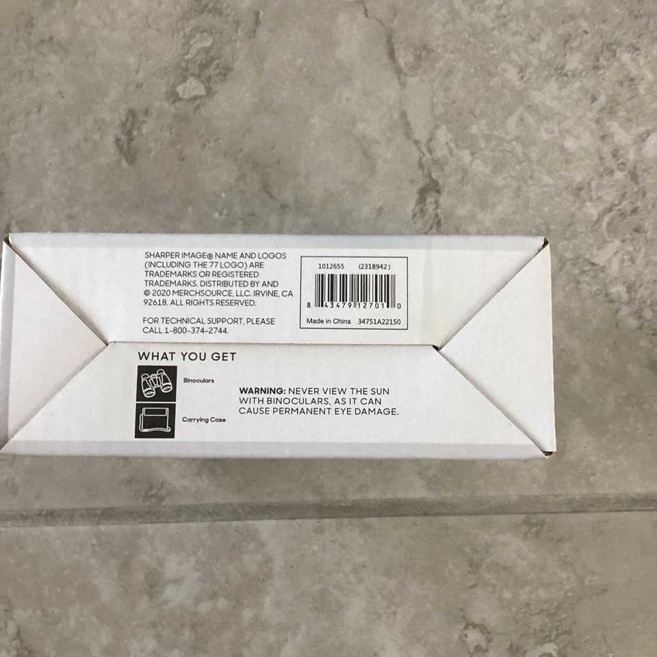 Sharper Image Compact Binoculars RubyCoated Glare-Free Optics w/Strap & Case - Image 4 of 4