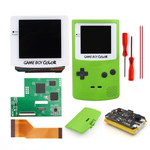 GBC AMOLED OLED Écran Tactile Rechargeable Batterie Li-ion Blanc Kit pour GameBoy - Photo 24/65
