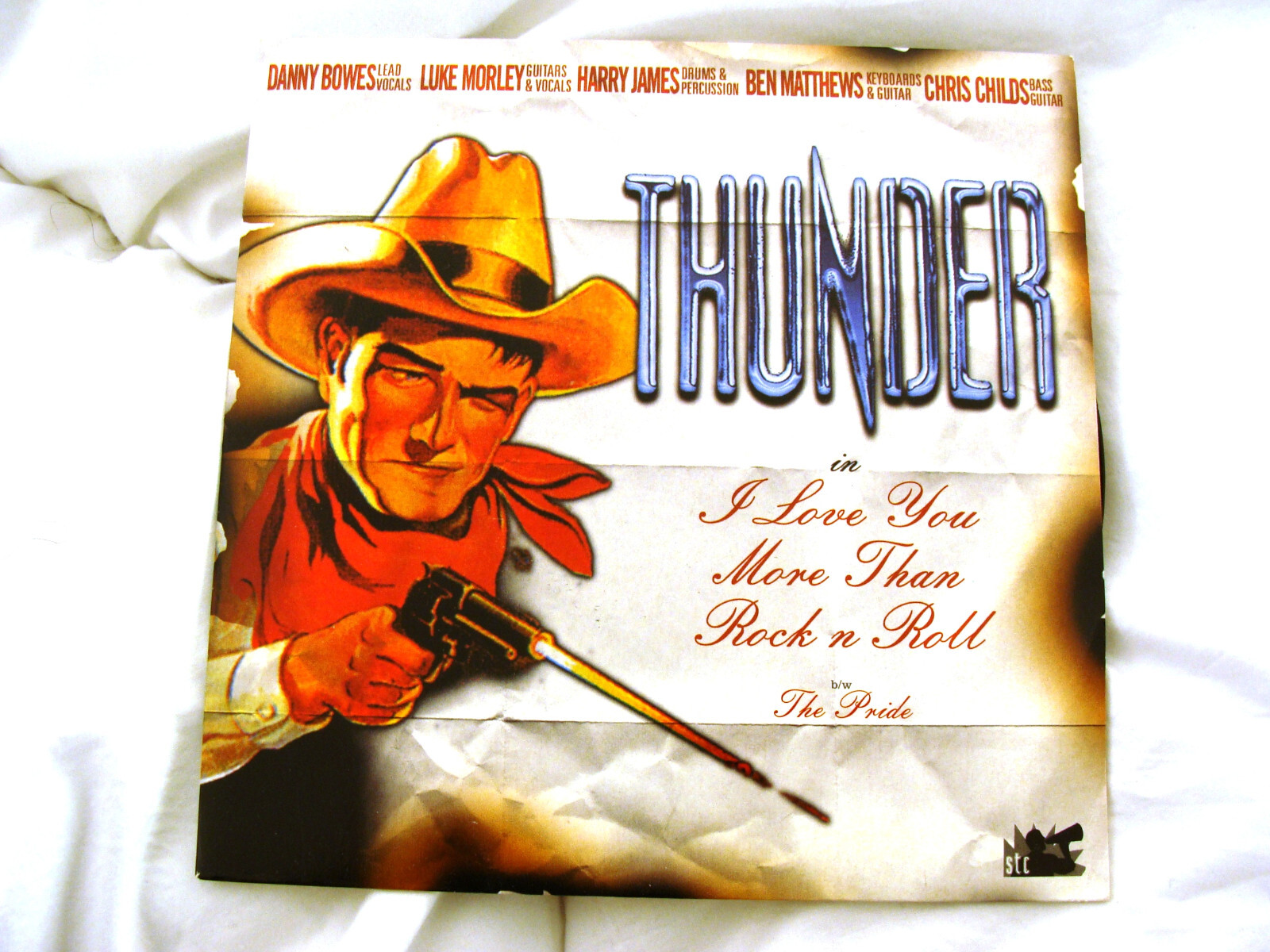 Vinyl 7"": Thunder : I Love You More Than Rock n Roll : Numbered Ltd Ed LAST COPY