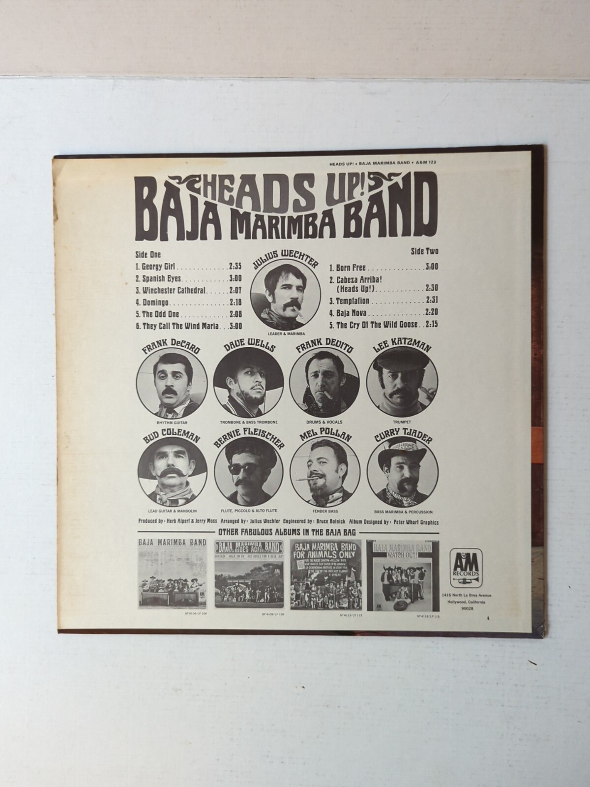 Baja Marimba Band, Heads Up!, 12” Vinyl LP Record, A&M SP4123, 1967 eBay
