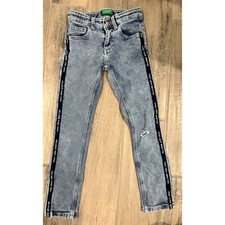 Boys Skinny United Colors of Benetton adjustable blue jean stone-washed-medium