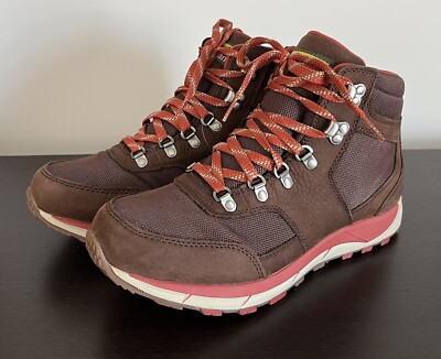 Bean Mens Mountain Hiking Boots Brown Orange Size New