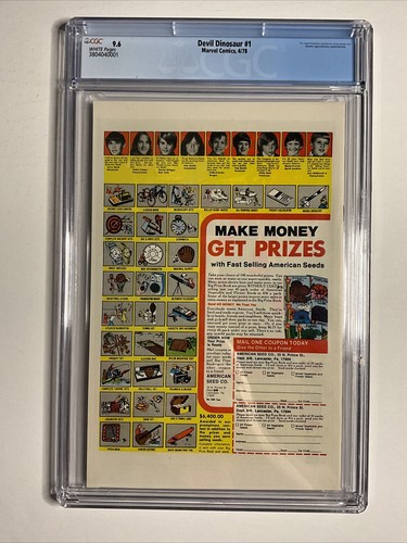 Devil Dinosaur #1 (1978) 9.6 CGC NM Marvel Key Issue 1st Moon Boy App Comic Book - Picture 6 of 10