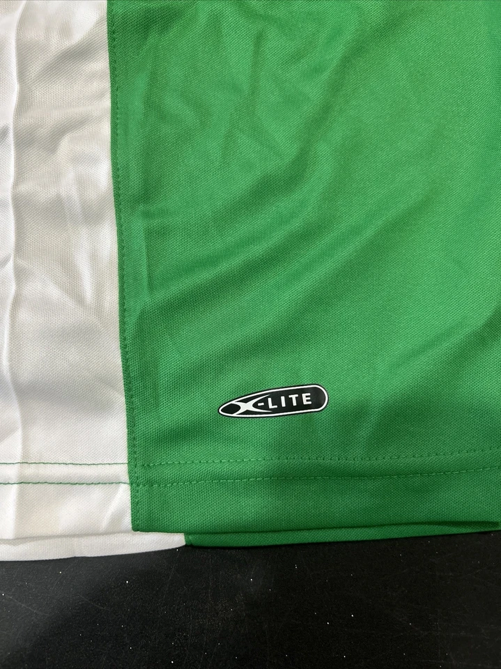 Pantalones Cortos de Fútbol XARA Niños Talla Grande (10/12Y) Calce Hombre Color Verde/Blanco Nuevos con Etiquetas Foto 4 de 4