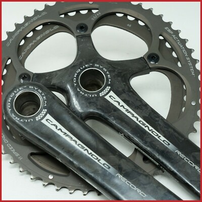 CAMPAGNOLO RECORD CARBON 172.5 53/46 CRANKSET 11s SPEED
