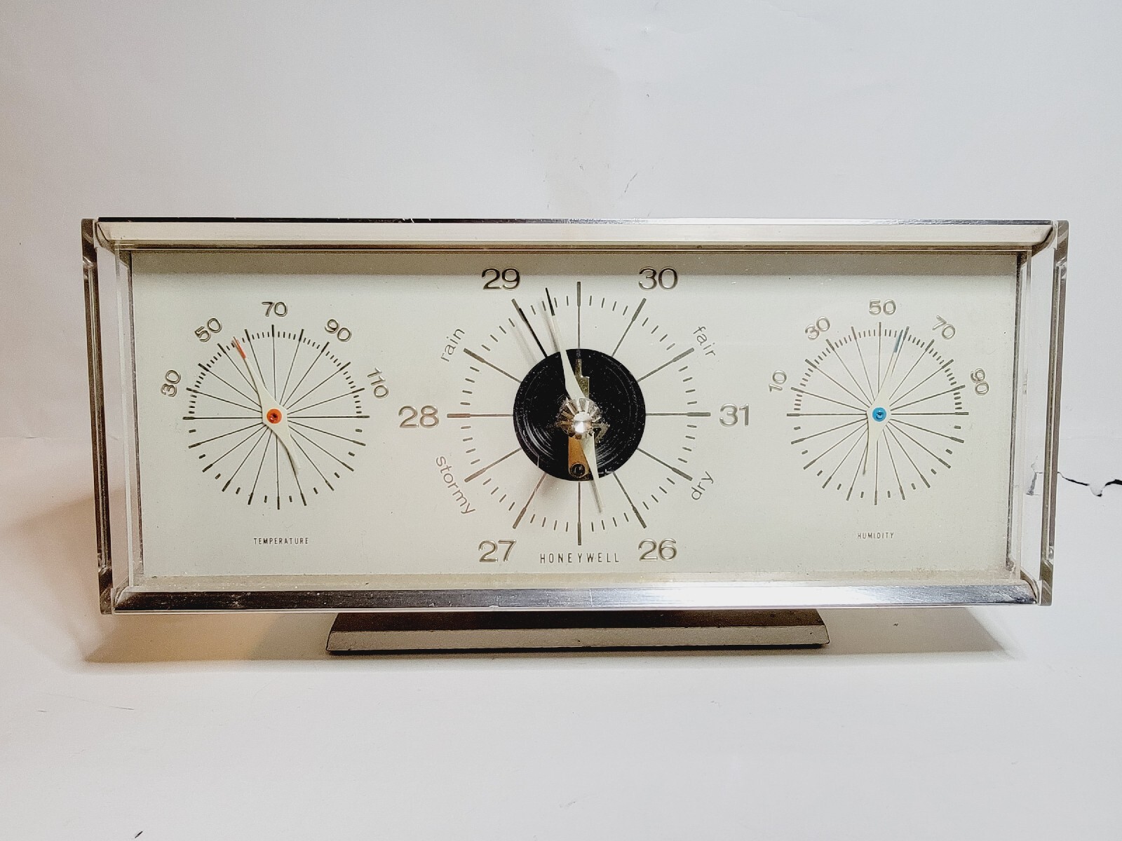 Vintage Honeywell Weather Station Barometer, Thermometer, Hygrometer