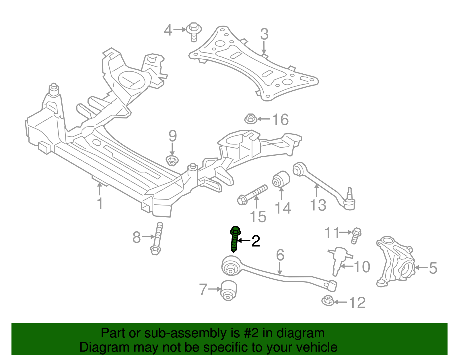 Genuine BMW Engine Cradle Bolt 31106795985 eBay