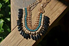 Multi Strand Beaded Choker Necklace Perfect Gift