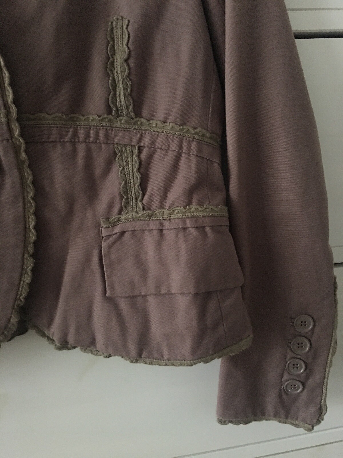 Luii Petite Small blazer jacket button front pock… - image 5