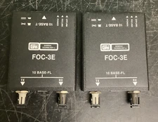 Lot of 2 General Technology Inc FOC-3E 10 Base-FL | Model 15-0451-000