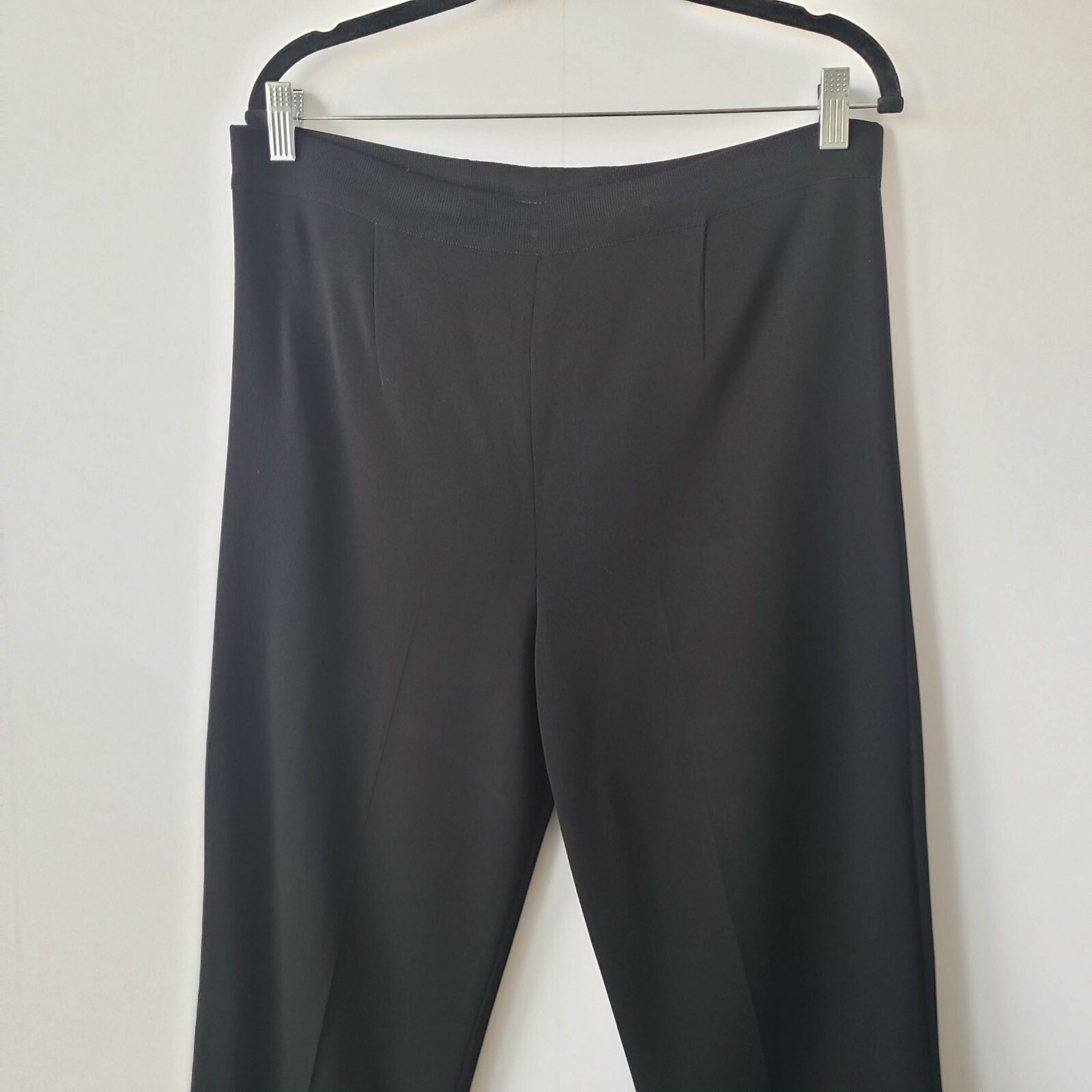 Exclusively misook knit black drawstring pants si… - image 3