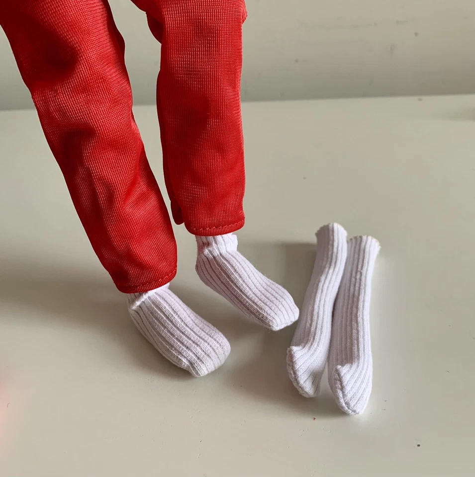 Six Million Dollar Man New Replacement White Socks Bionic!