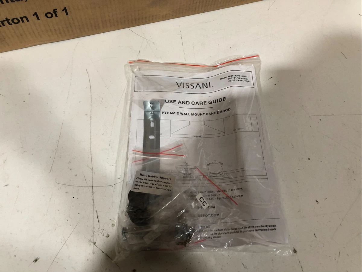 Vissani 30 pyramid wall mount hood deals