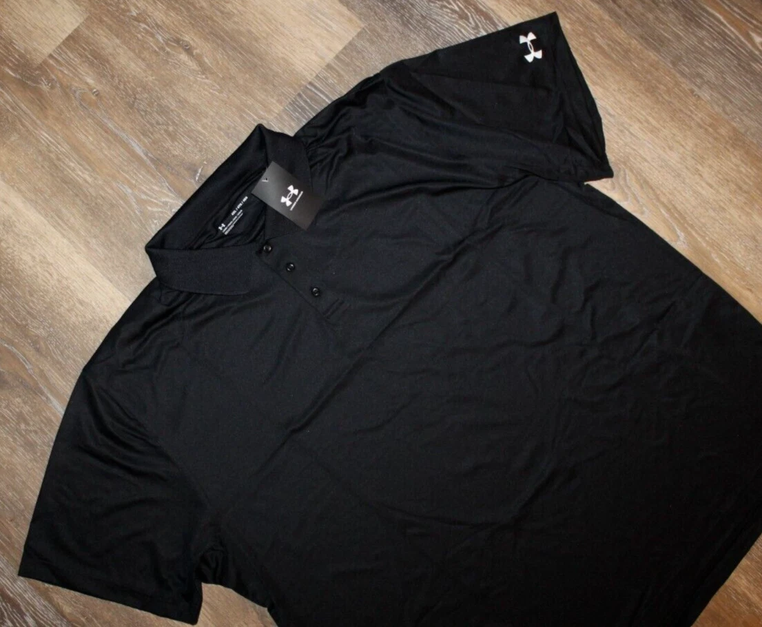 NWT Under Armour Men's Big & Tall Black Performance Golf Polo Style Shirt 4XL
Opens in a new window