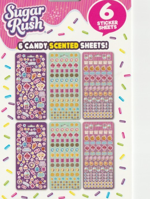 500+ pc) Sugar Rush Scratch n' Sniff! Candy Scented Sticker