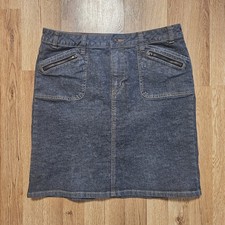 Route 66 Womens Size 12 Jean Skirt Denim Zipper Grunge Y2K Vintage Inspired