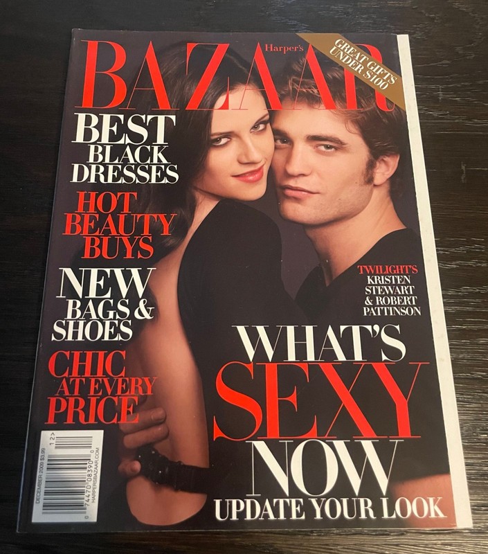 US Harper's Bazaar  - December 2009 - Kristen Stewart / Robert Pattison Cover