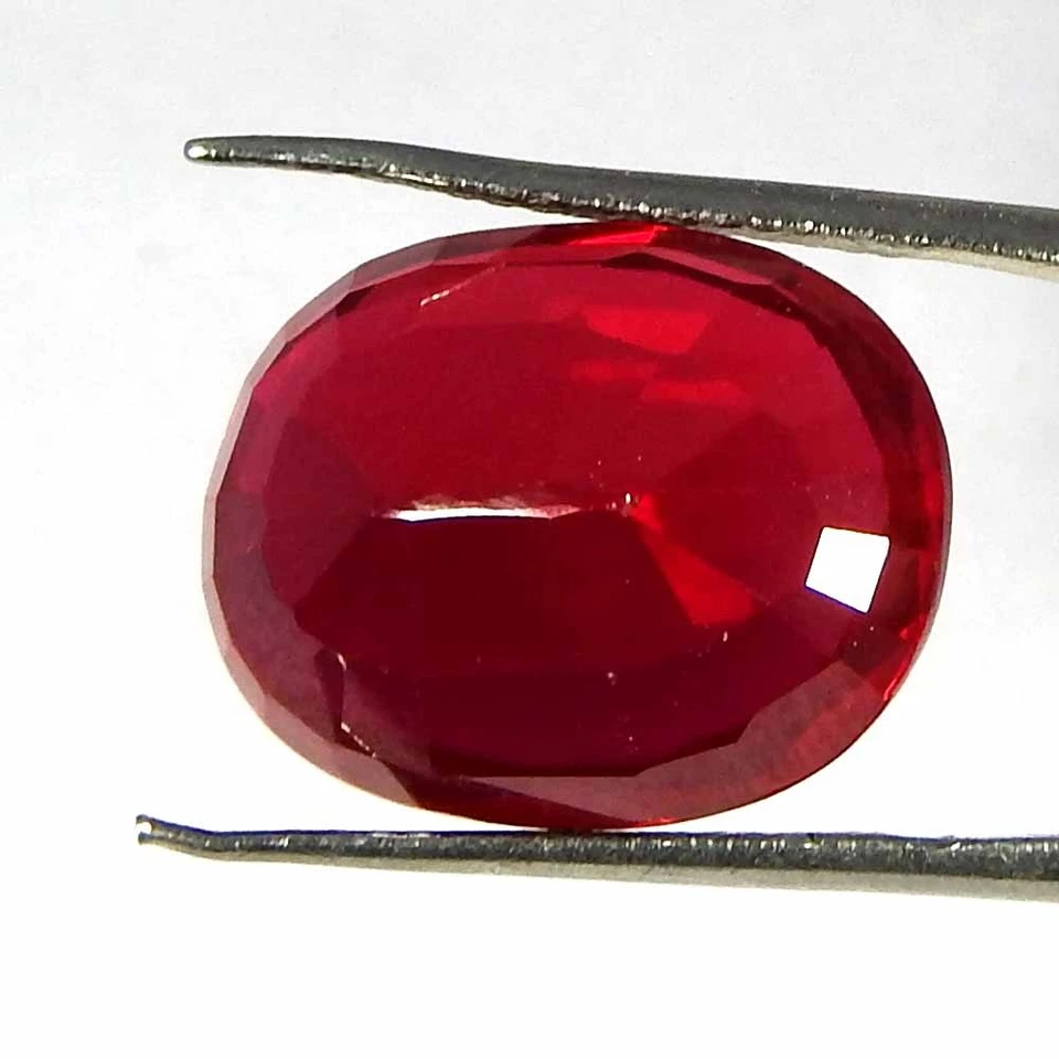 15.90CtsNatural 16x12x7 Imitation Ruby Oval Cut Cabochon Loose Gemstones - Image 3 of 3