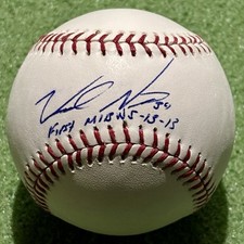 Vidal Nuno SIGNED Offical MLB Baseball New York Yankees “First MLB Win 5-13-13”