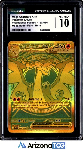 Mega Charizard X ex graded CGC 10 for sale on eBay