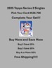 2025 Topps Series 2 Base Cards #526-#700 You Pick - Complete Your Set Free Ship