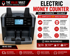 MA NC-3500 Money Counter Banknote Cash Counting Machine Note Counter Counterfeit