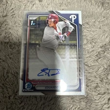 EDUARDO TAIT 2024 BOWMAN CHROME 1ST AUTOGRAPH PHILLIES AUTO 