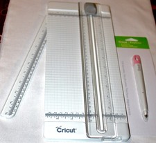 Cricut Bundle Portable Trimmer 12" x 15", Scoring Stylus, Pen Sets, Blades