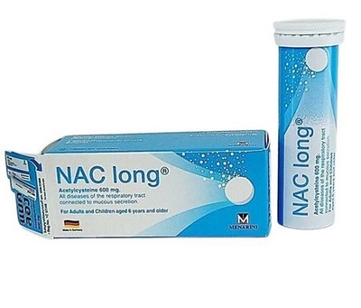 NAC Long Acetylcysteine 60 mg Dissolve Phlegm Thick Mucus Relief Cough Exp 2029