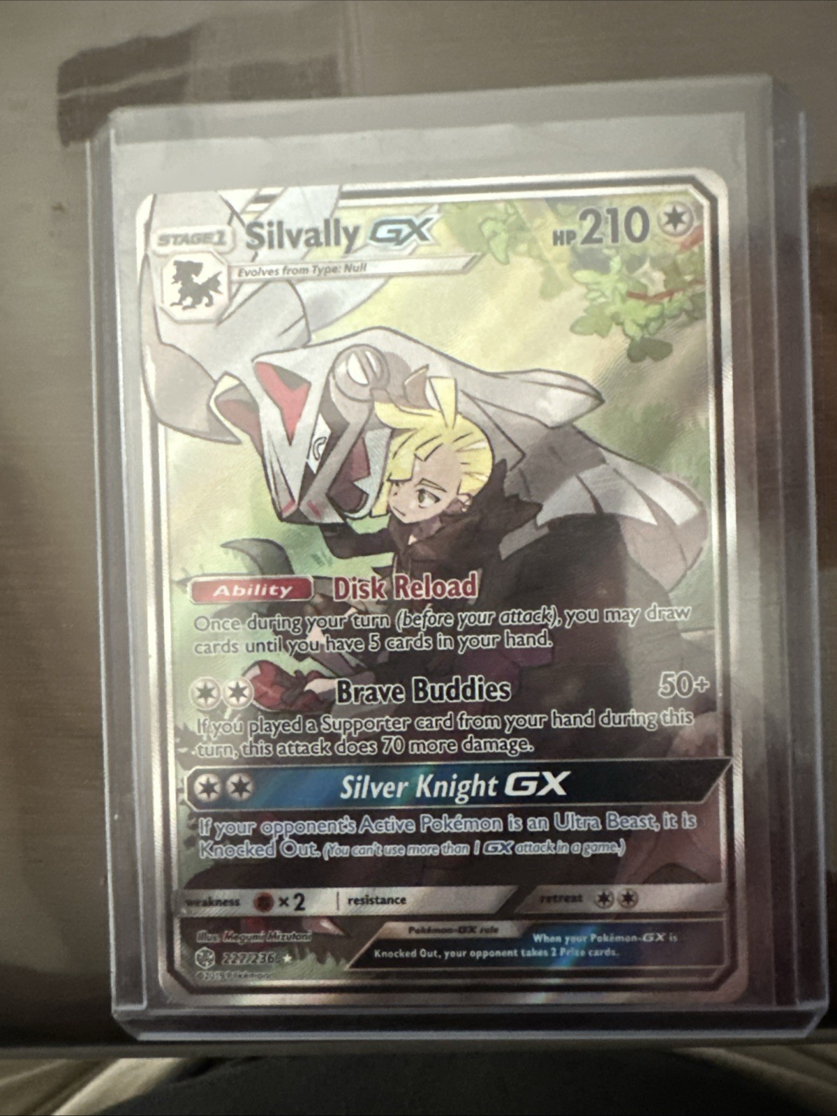 Pokémon TCG Silvally GX 227/236 Cosmic Eclipse Holo Ultra Rare Near Mint