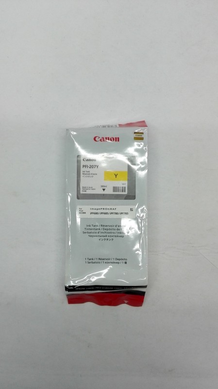 Canon PFI-207 Tintenpatrone 8792B001, Gelb für Canon imagePROGRAF iPF685