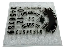My Acrylix Graduation-Themed Stamp Set Class of C1228