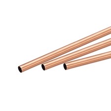 3Stk. Kupfer Rundrohr 5mm Au&szlig;endurchmesser 0,25mm Wanddicke 200mm L&auml;nge Rohr
