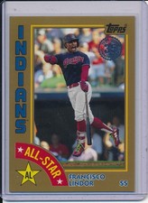 Francisco Lindor 2019 Topps 1984 Baseball All-Stars Gold Parallel 42/50