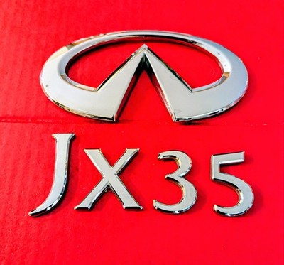  2013 2020 INFINITI JX35 REAR GATE CHROME EMBLEM ADHESIVE INCLUDED 