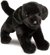 Douglas Brewster Black Lab Plush Toy Stuffed Animal Dog Labrador Retriever 12"