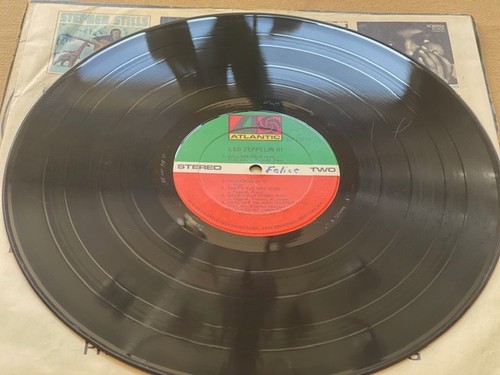 Led Zeppelin III LP Record 1st Issue Atlantic 1970 w/ Intact Wheel Good Copy - Picture 9 of 11